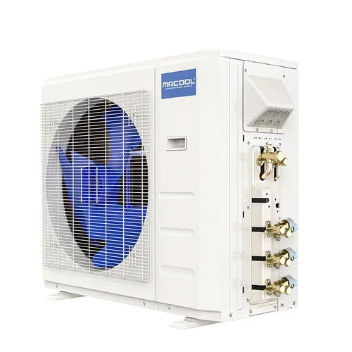 MRCOOL DIY 4th Gen 2-Zone 27,000 BTU 22 SEER (9K + 18K) Ductless Mini Split AC and Heat Pump with Ceiling Cassettes