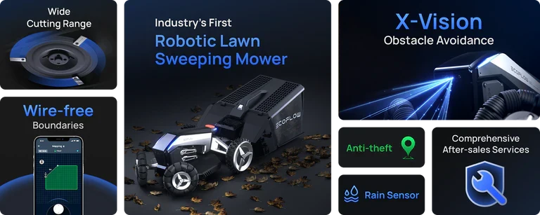EcoFlow Blade + Lawn Sweeper Kit