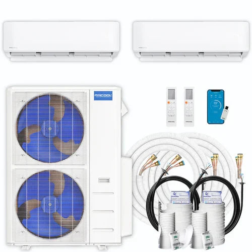MRCOOL DIY 4th Gen Multi-Zone 2-Zone 48,000 BTU 21 SEER (18K + 36K) Ductless Mini-Split Air Conditioner and Heat Pump