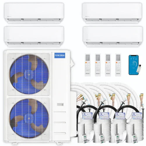 MRCOOL DIY 4th Gen Multi-Zone 4-Zone 36,000 BTU 22 SEER (9K + 9K + 9K + 9K) Ductless Mini-Split Air Conditioner and Heat Pump