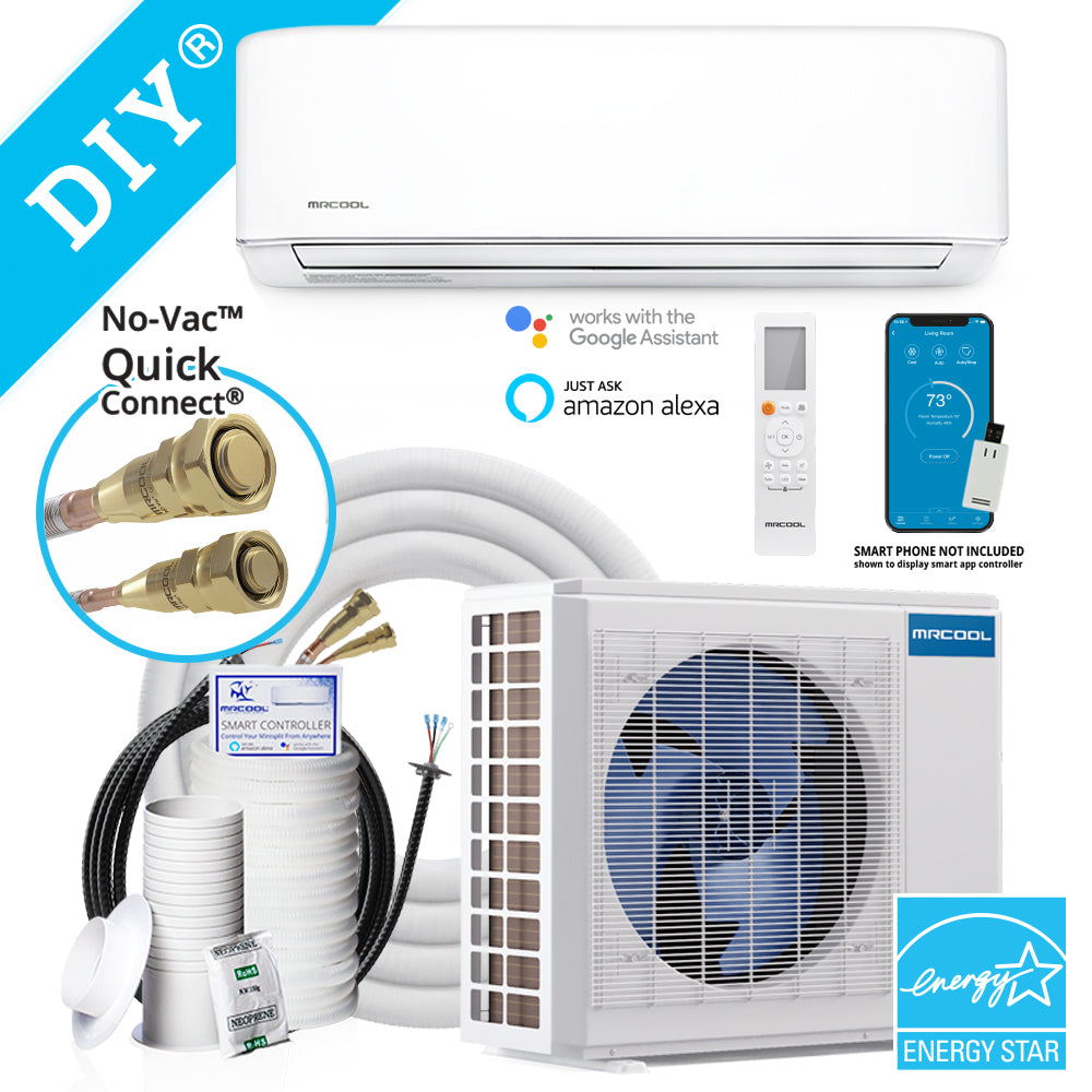 MRCOOL DIY Easy Pro 9K 9,000 BTU 20 SEER Ductless Mini Split Air Conditioner and Heat Pump - 115V
