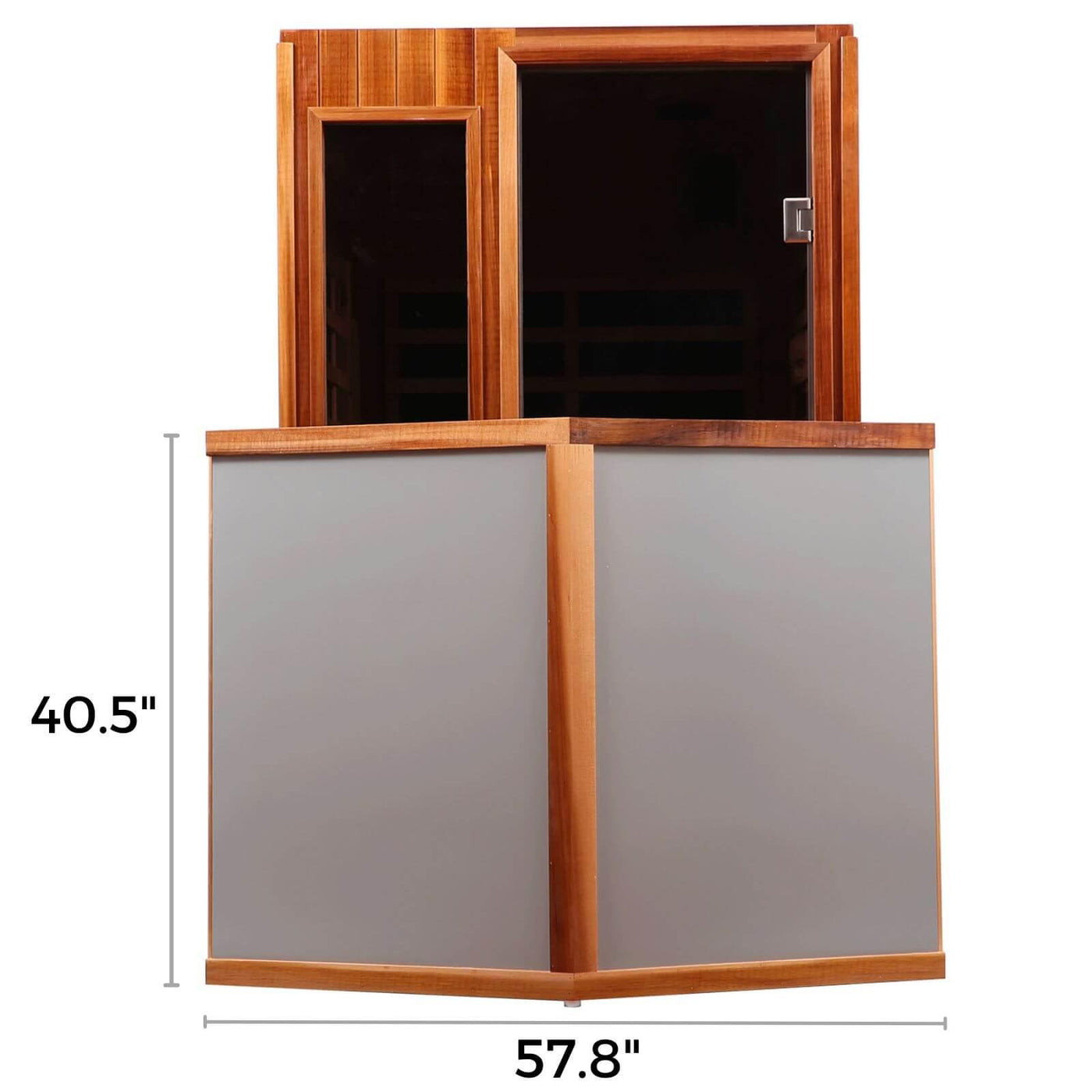 Wearwell-902VR 2 Person Outdoor Ultra-Low EMF Infrared Sauna in Red Cedar | Nature's Art, Noble Enjoyment | Clearance Sale